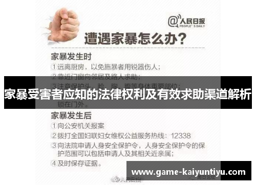 家暴受害者应知的法律权利及有效求助渠道解析