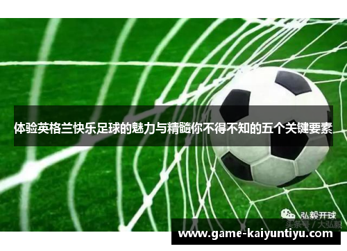 体验英格兰快乐足球的魅力与精髓你不得不知的五个关键要素